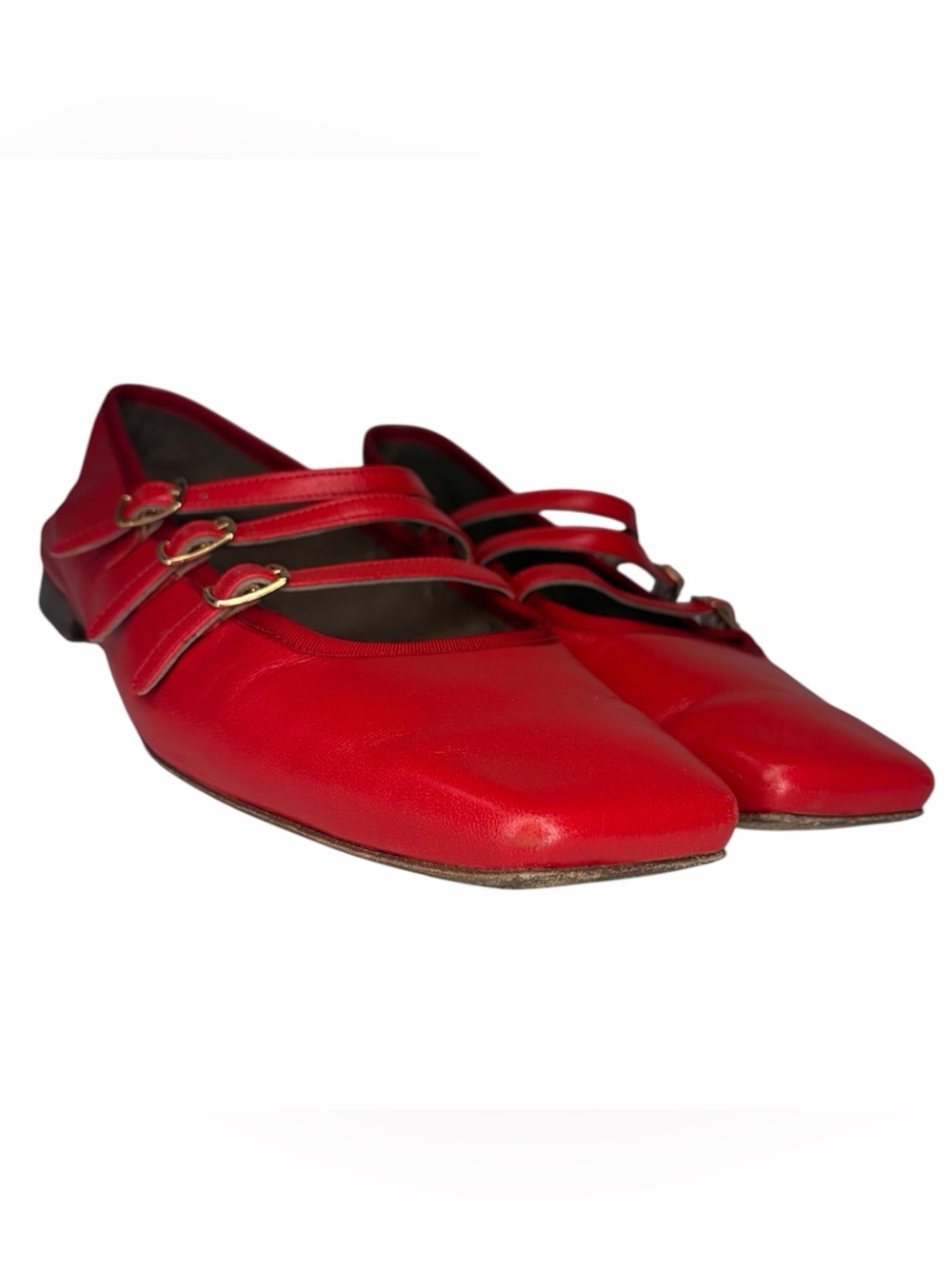 Mansur Gavriel Leather Mary Janes